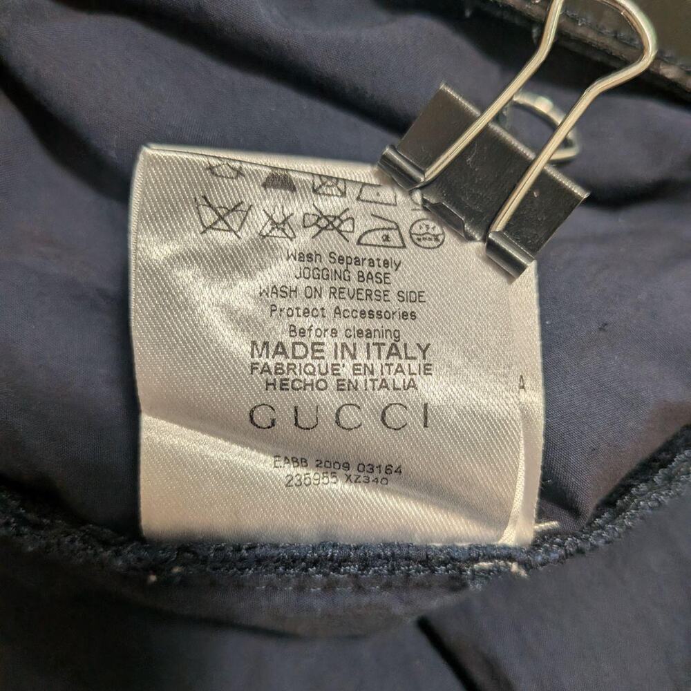 Gucci navy 100% cotton jogger pants, Italian size 42 - Picture 7 of 13